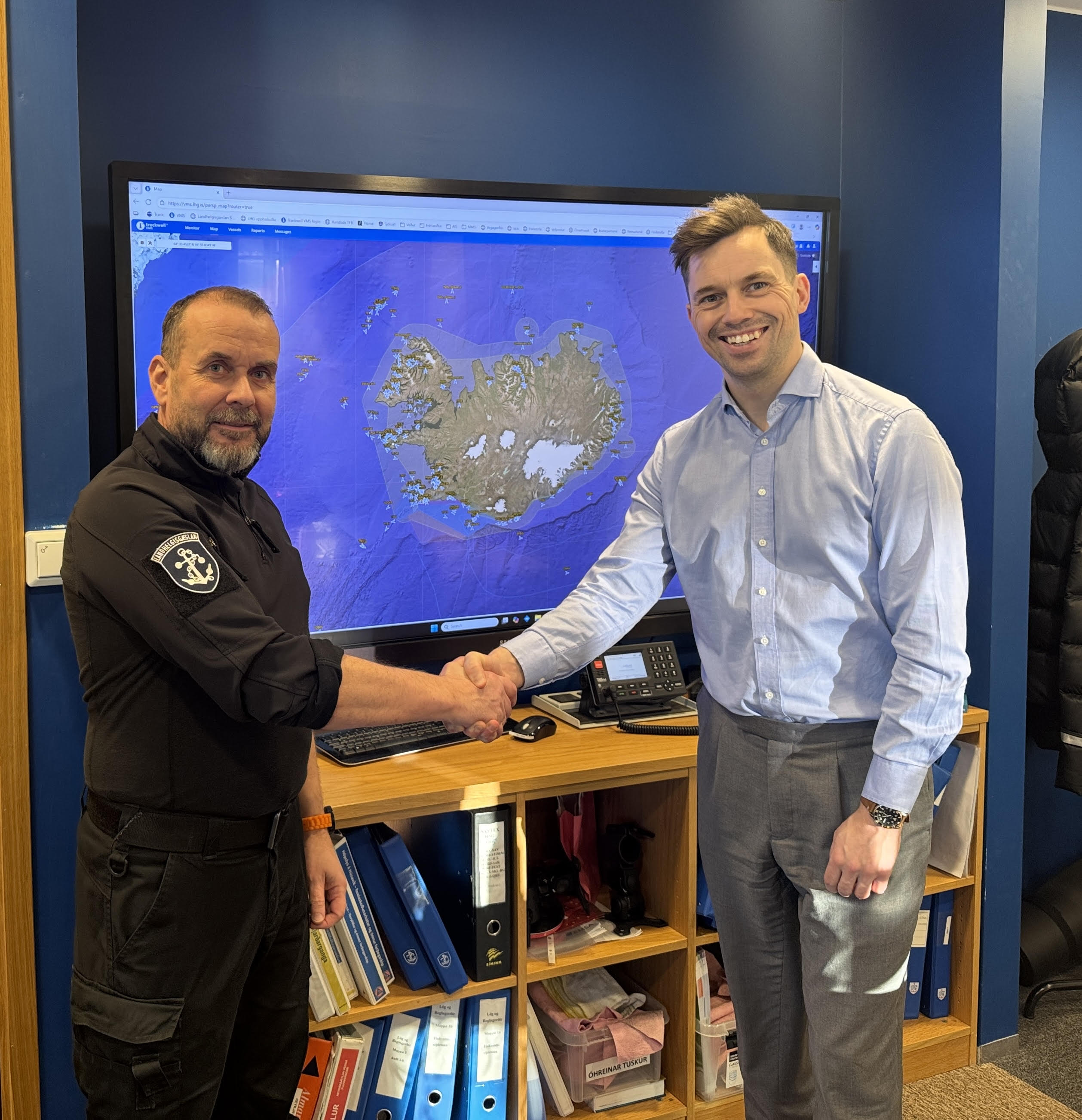 Audunn Kristinsson (Chief of Operations, Icelandic Coast Guard) and Reynir Atlason (CEO, Navoa)